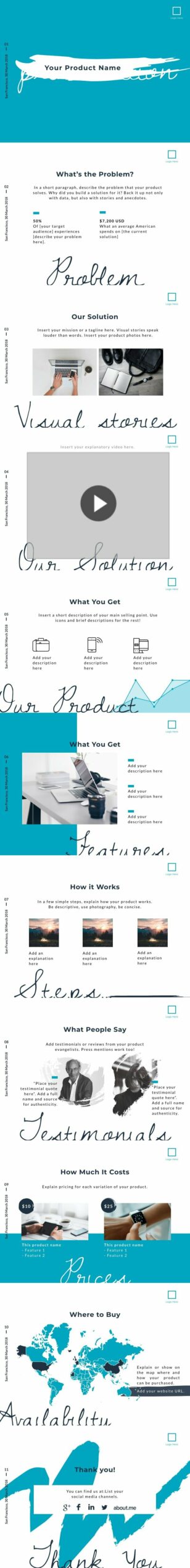 Sale Presentation Product Template