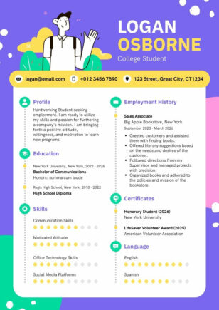 Creative Student Resume