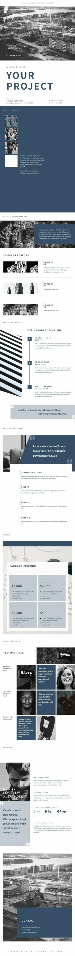 Business Proposal Minimalist Report Template