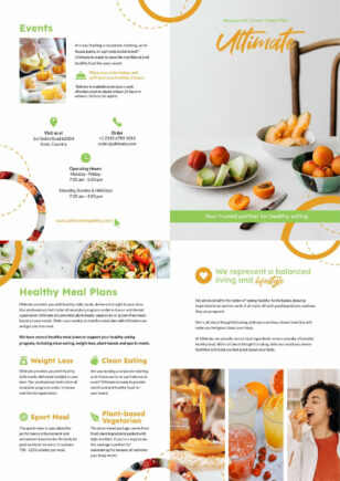 Healthy Food Bifold Brochure