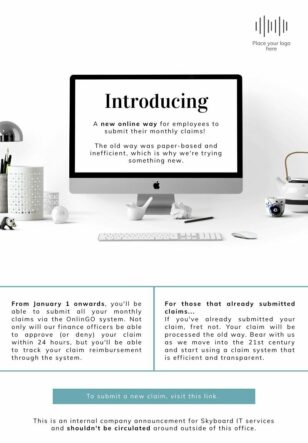 Organisation Announcement Flyer Template