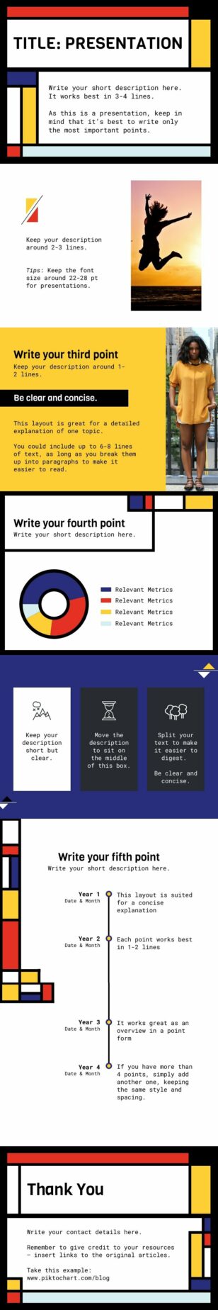 Mondrian Presentation Template