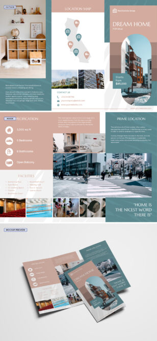 Property Listing Trifold Brochure