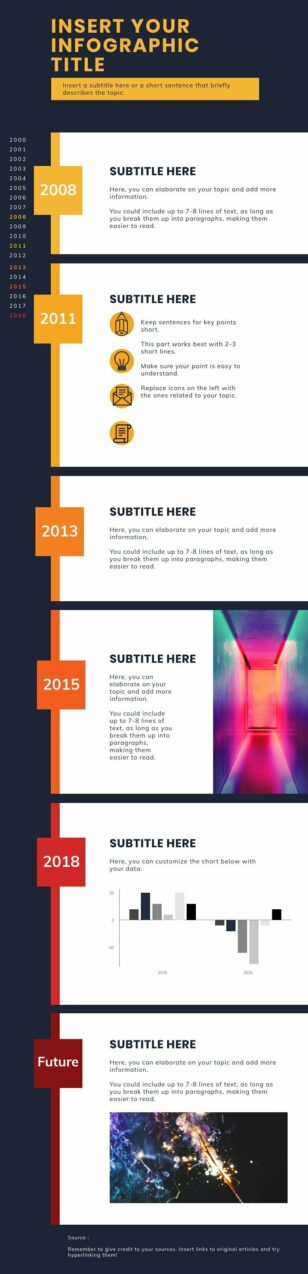 Yearly Timeline Infographic Template