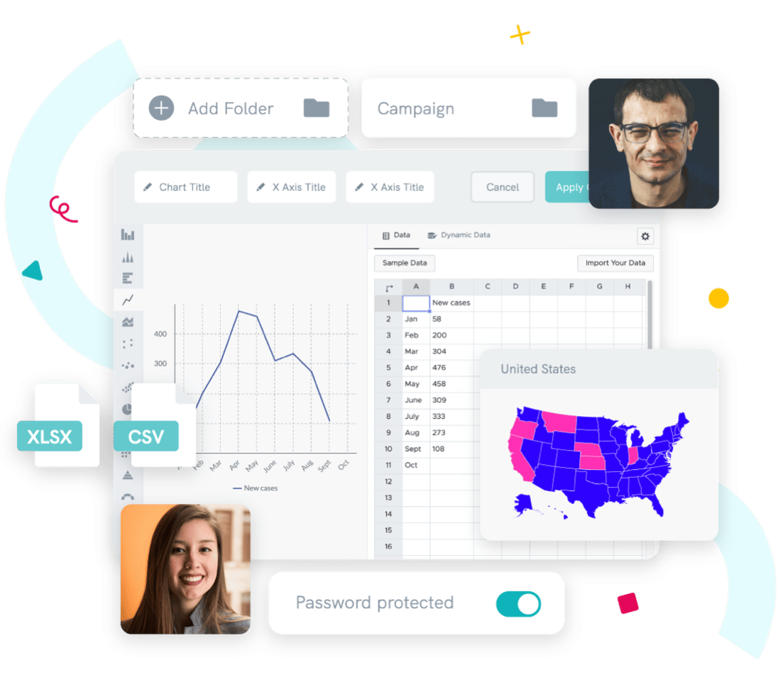 visualize data with piktochart